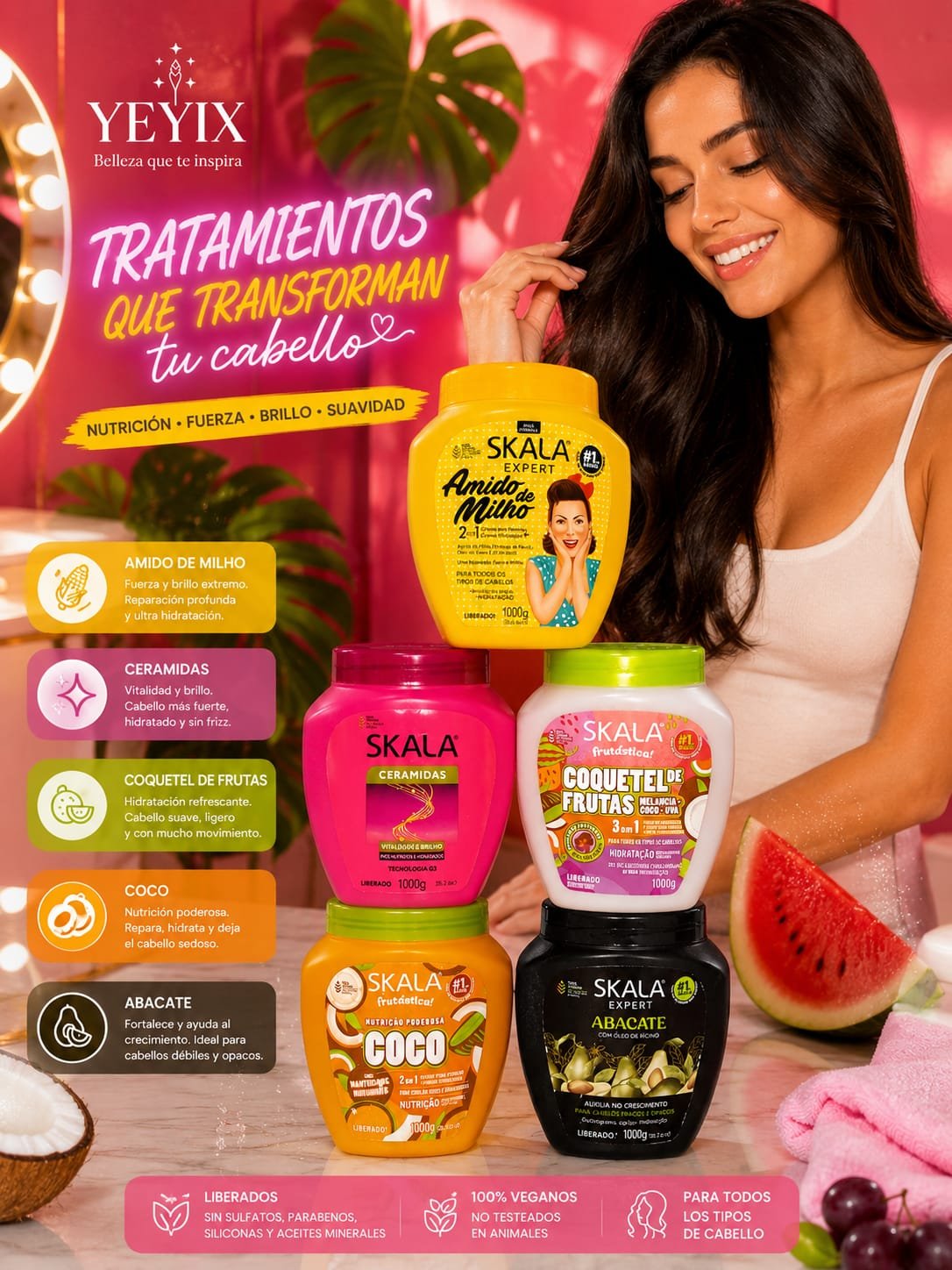 SKALA  CREMA PARA CABELLO 1000G
