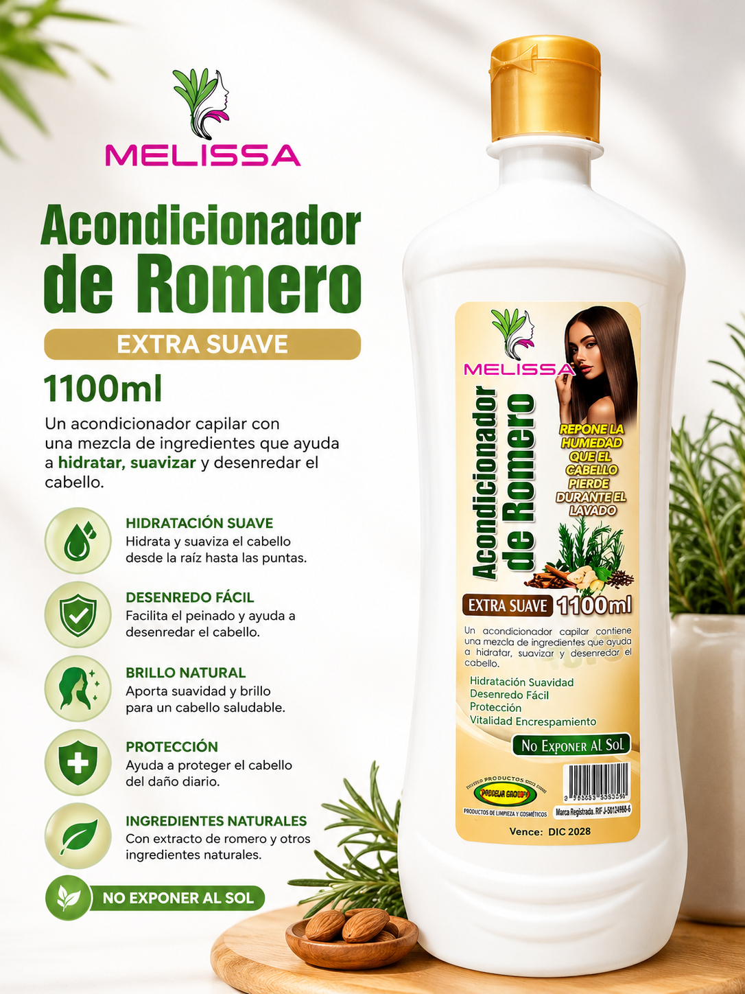 ACONDICIONADOR DE ROMERO MELISSA 1100 ML