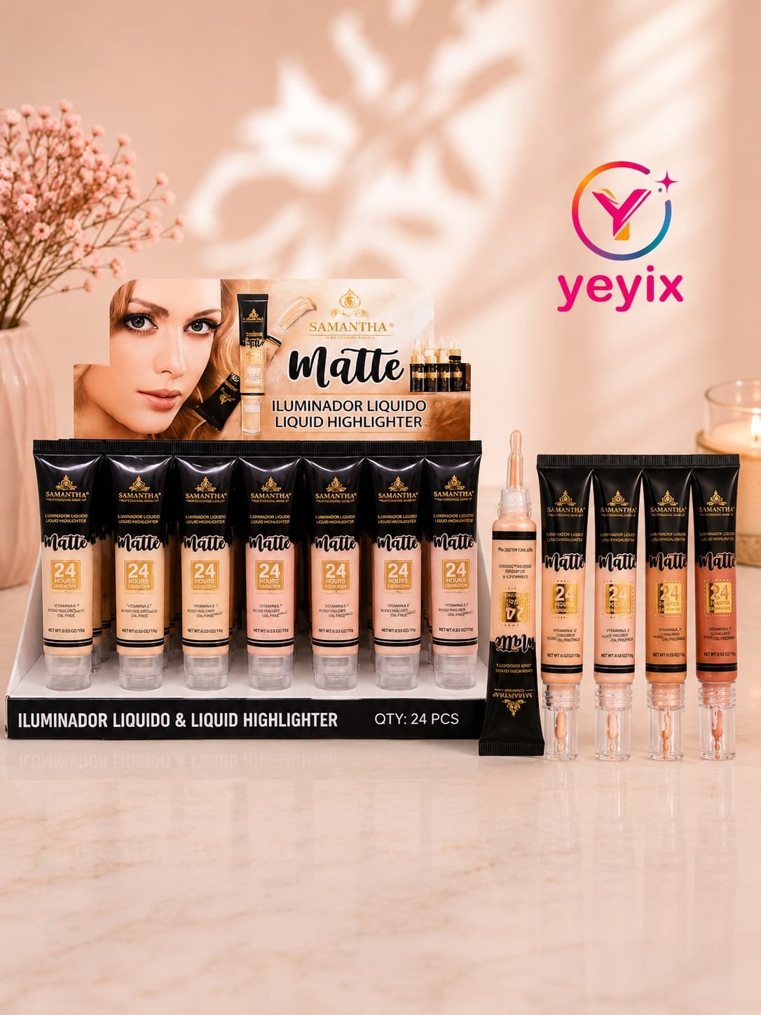 ILUMINADOR LIQUIDO EN MATTE DE SAMANTHA
