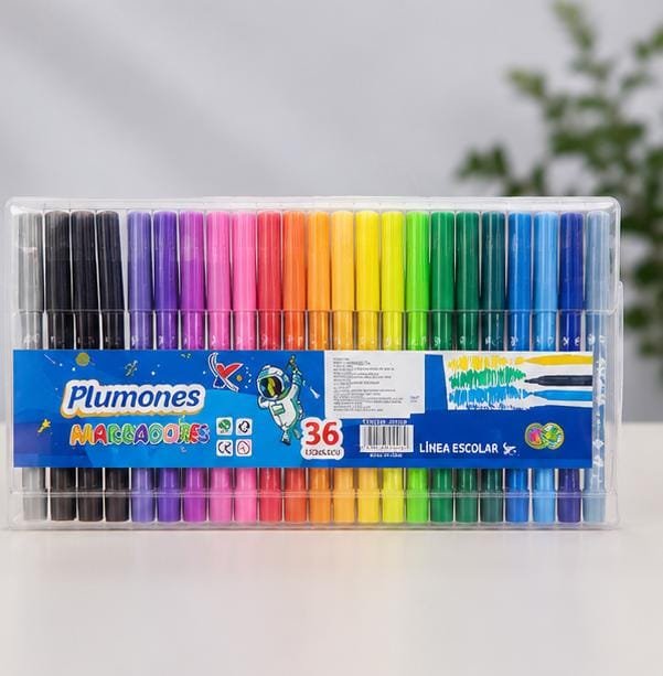 SET DE 36 PLUMONES
