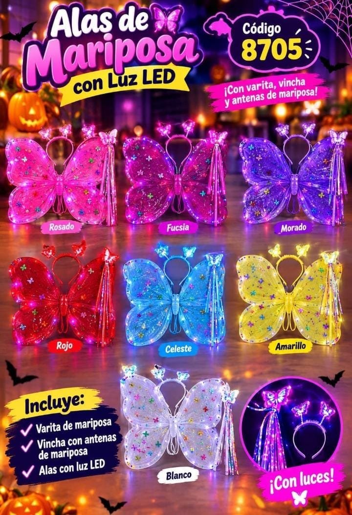 ALAS LED CON ACCESORIOS