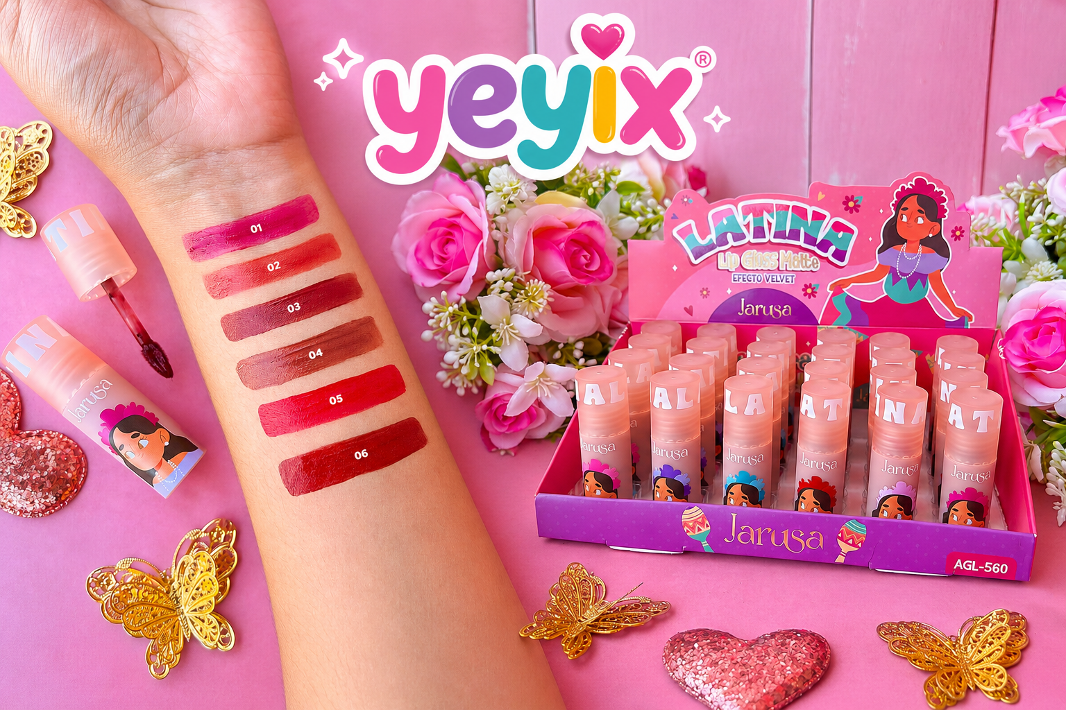 LATINA - LIP GLOSS MATE EFECTO VELVET / JARUSA