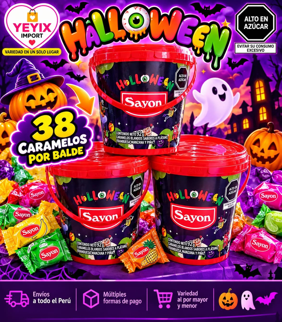 BALDES DE DULCE HALLOWEEN
