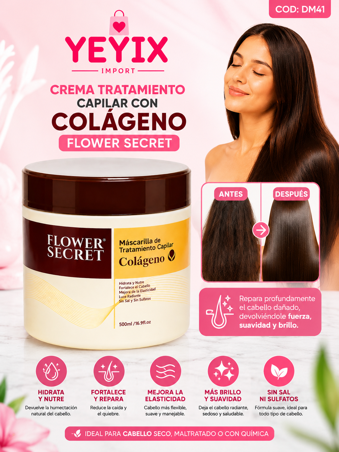 COLAGENO DUPE DE KARSELL 500ML / FLOWER SECRET