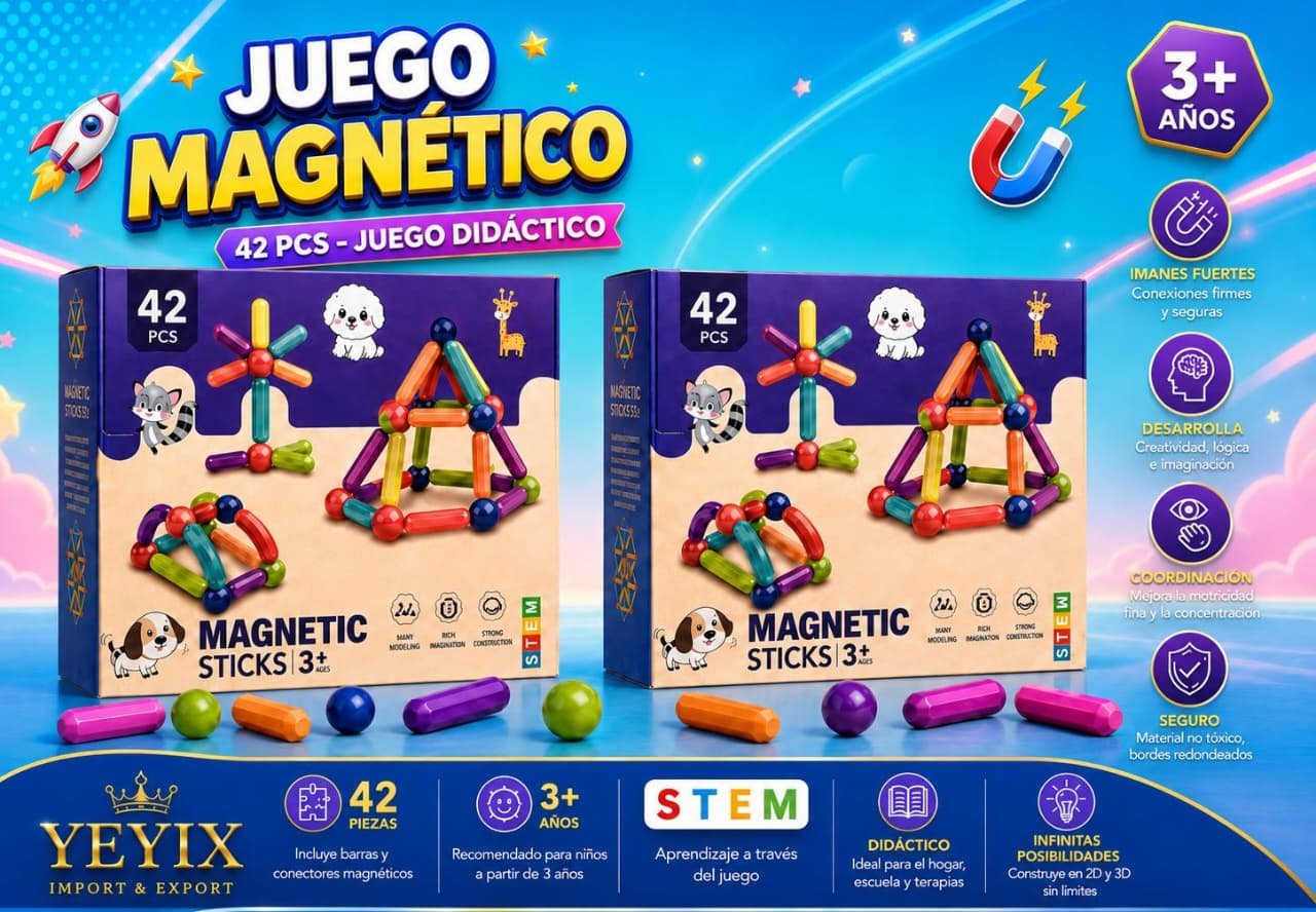 Juego magnético de 42 pcs
