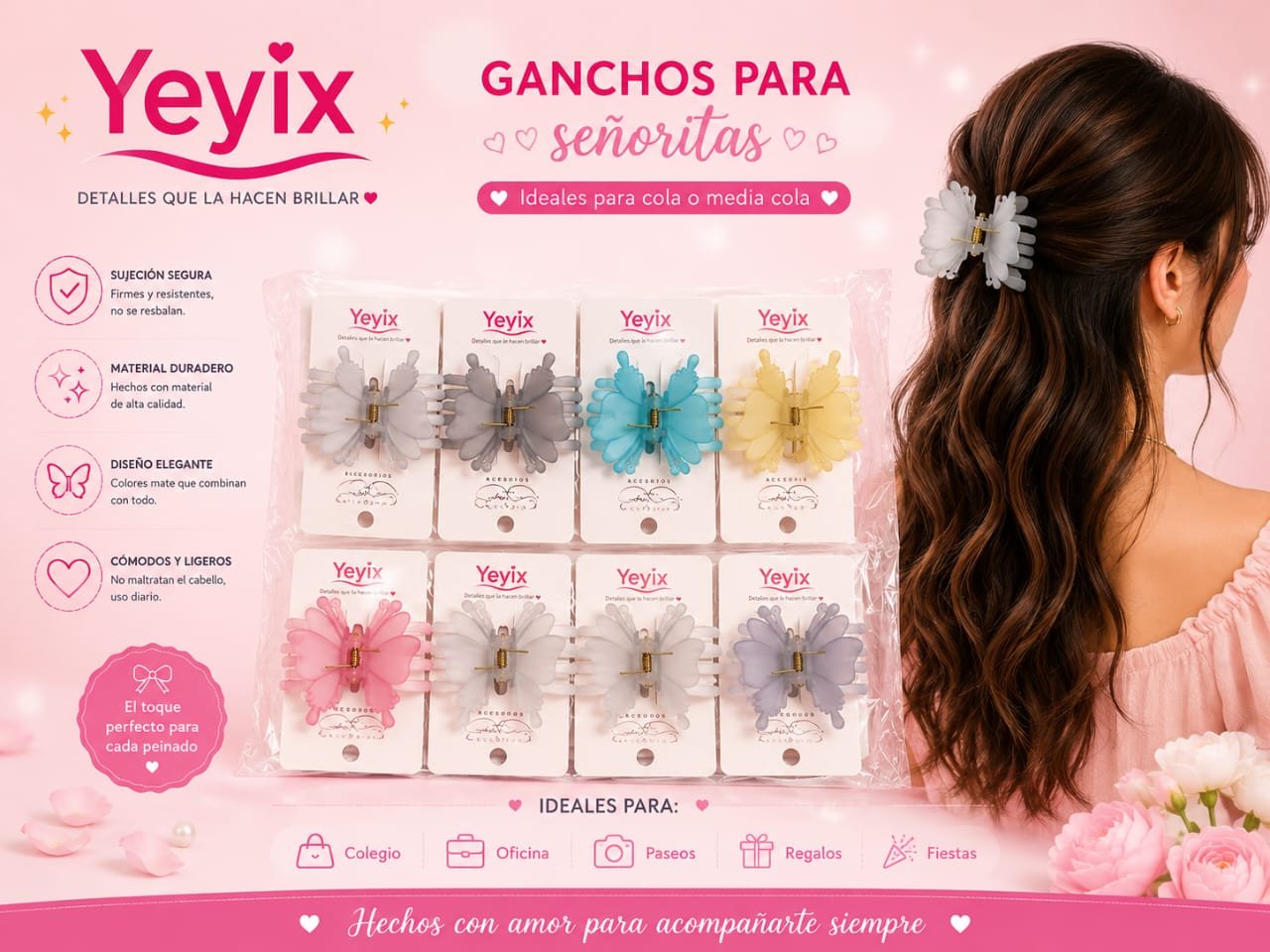 GANCHOS ESTILO MARIPOSA