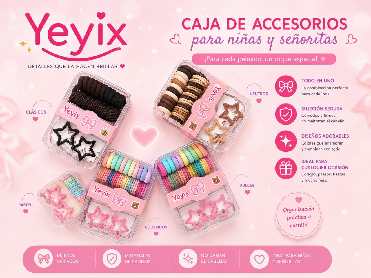 CAJA DE ACCESORIOS PARA NIÑAS