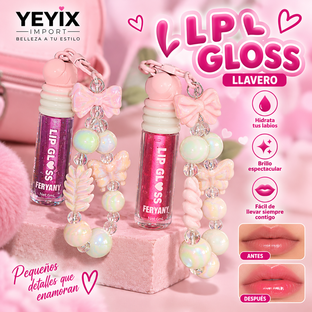 GLOSS CON LLAVERO PH