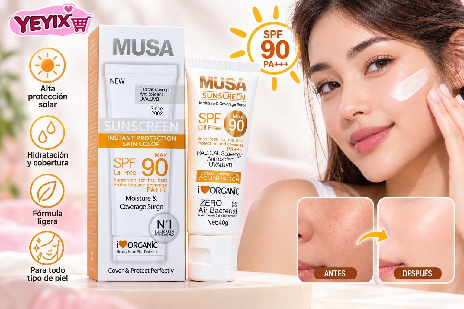 BLOQUEADOR SPF 90 / MUSA