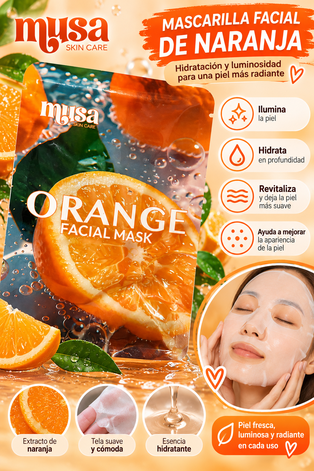 MASCARILLA NARANJA / MUSSA