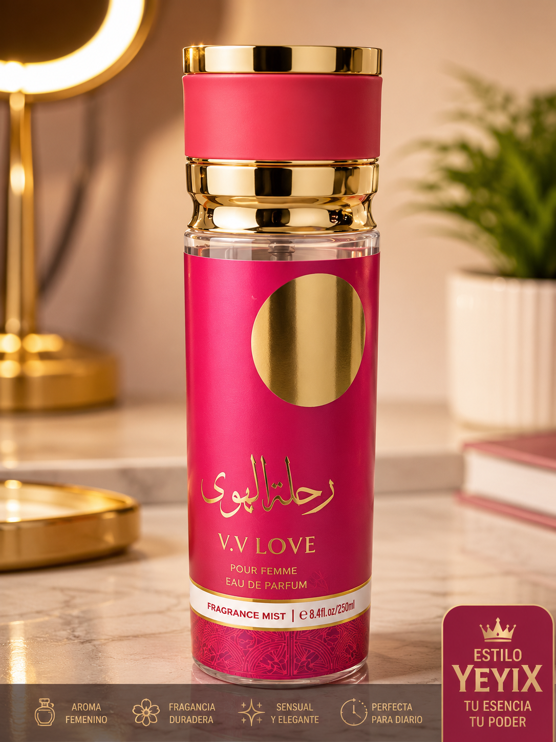PERFUME ARABE DE MUJER LOVE ROJO