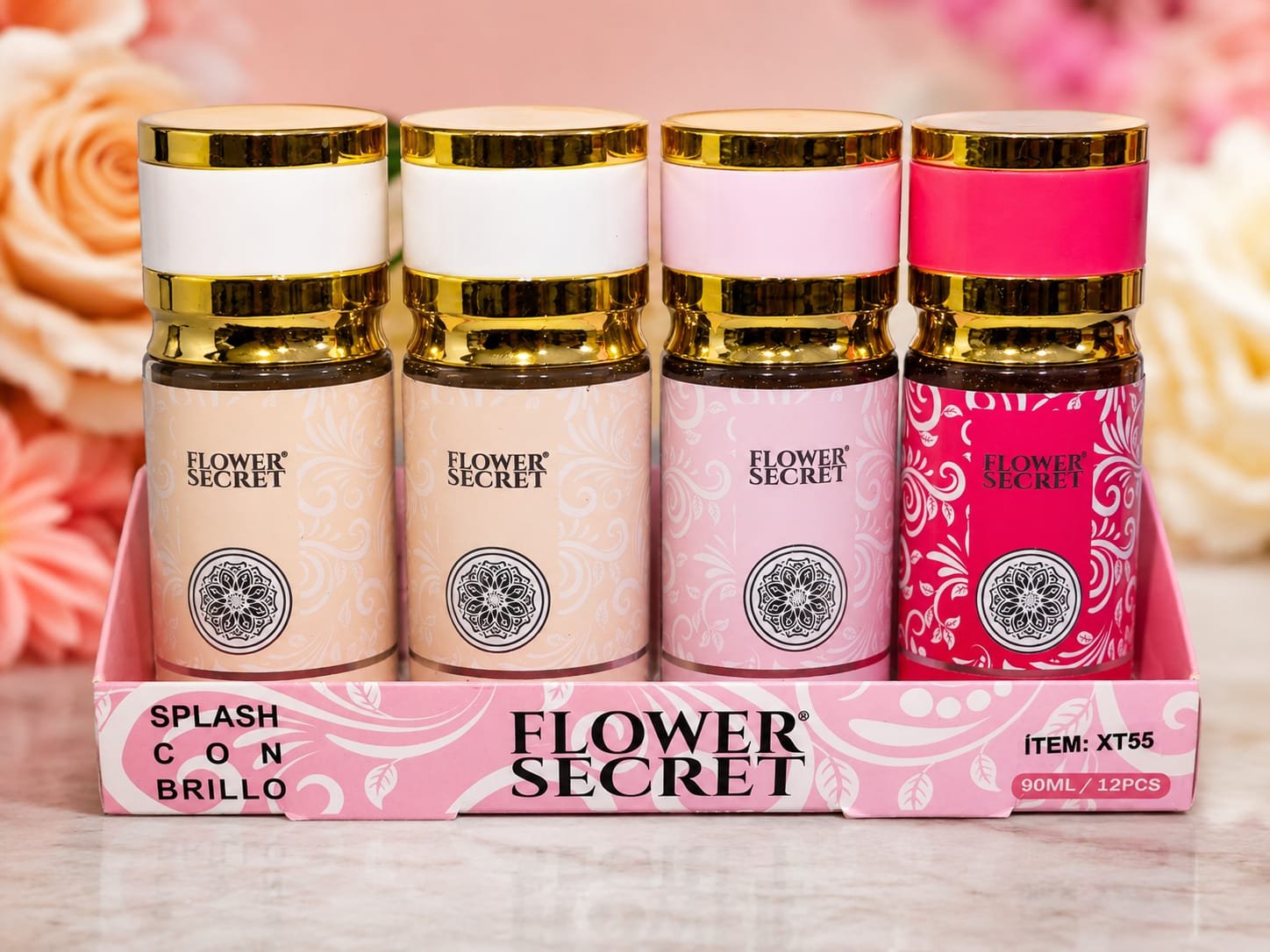 SPLASH CON BRILLO 90 ML FLOWER SECRET